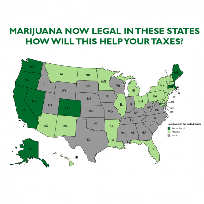 Marijuana Is Legal In These States 2020 - How Will This Help Your Taxes ...